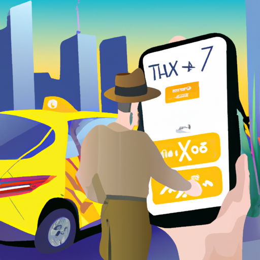 נוסע באמצעות אפליקציית סמארטפון להזמנת מונית גדולה בראשון לציון