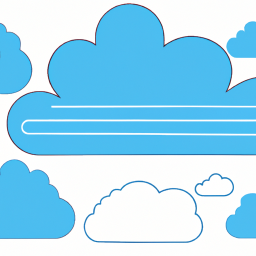 המחשה של סוגי ענן שונים המייצגים שירותי ענן שונים