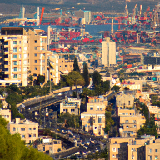 נוף עירוני של חיפה תוך שימת דגש על אופייה העמוס והצורך בשירותים אמינים.