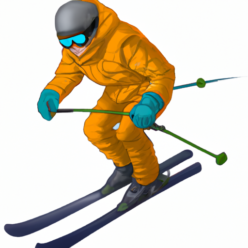גולש לובש מעיל סקי איכותי תוך גלישה במורדות